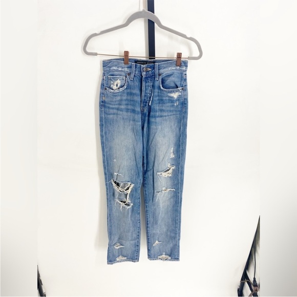 Veronica Beard Blake Classic Straight Distressed Jeans 25 - Picture 6 of 9